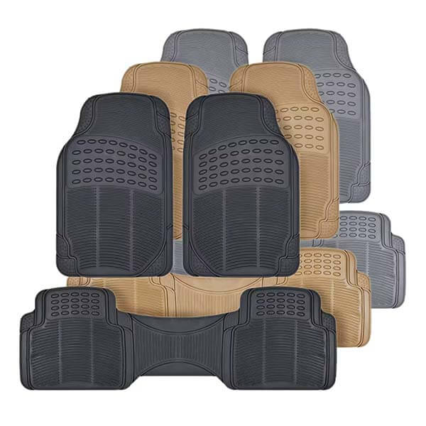 Universal 4 piece heavy duty car floor mat