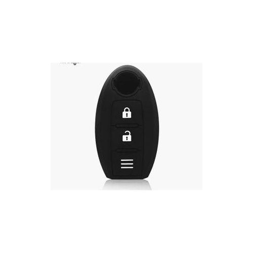 Silicone Key Holder Keychain For Nissan Qashqai J11 Juke Micra Note Leaf Murano Z50 Serena C26 3 On Car Key Cover Case Fob-black