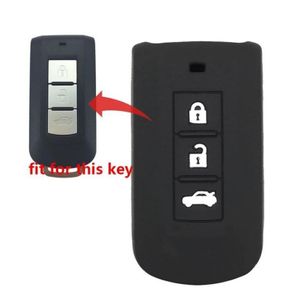 Silicone Car Key Case Cover For Mitsubishi Lancer Mirage Outlander EX ASX Pajero Colt Grandis Keychain Car Remote Case For Keys