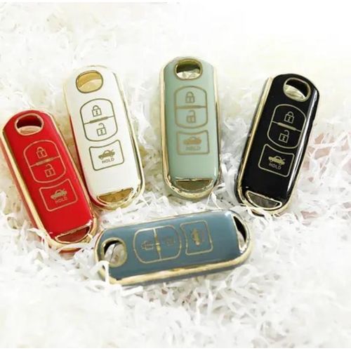 Car Key Protective Key Case Cover/ Key Cover Case For Mazda - Black
