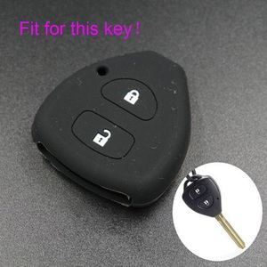 Silicone Silicone Key Cover/ Car Key Cover FOB Case For Toyota Corolla Hilux Vitz Vios Rav4 Aqua Camry Pardo Remote Key