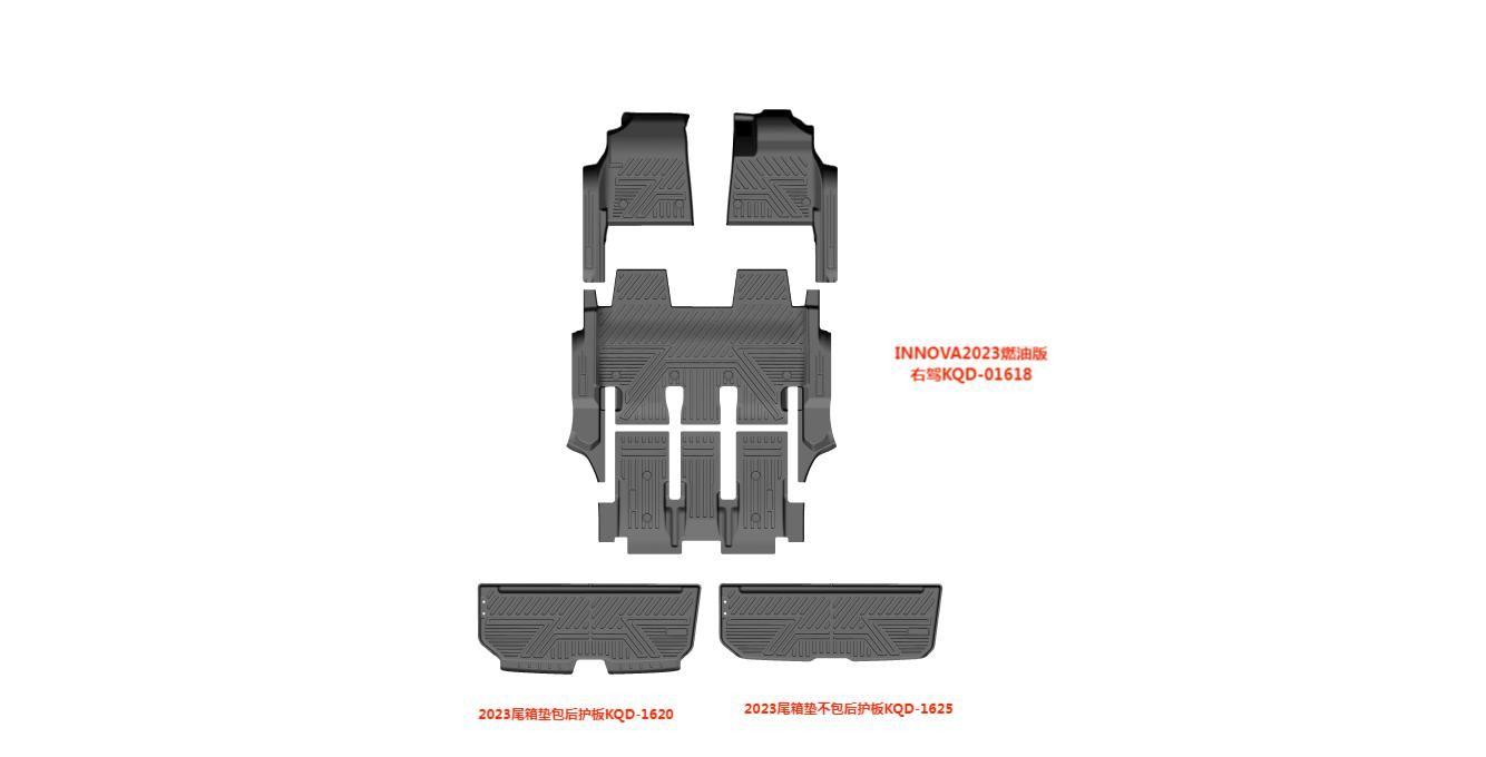 2023-ON INNOVA 5D max FOOT MAT/3ROWS/4PCS/gasoline version ID