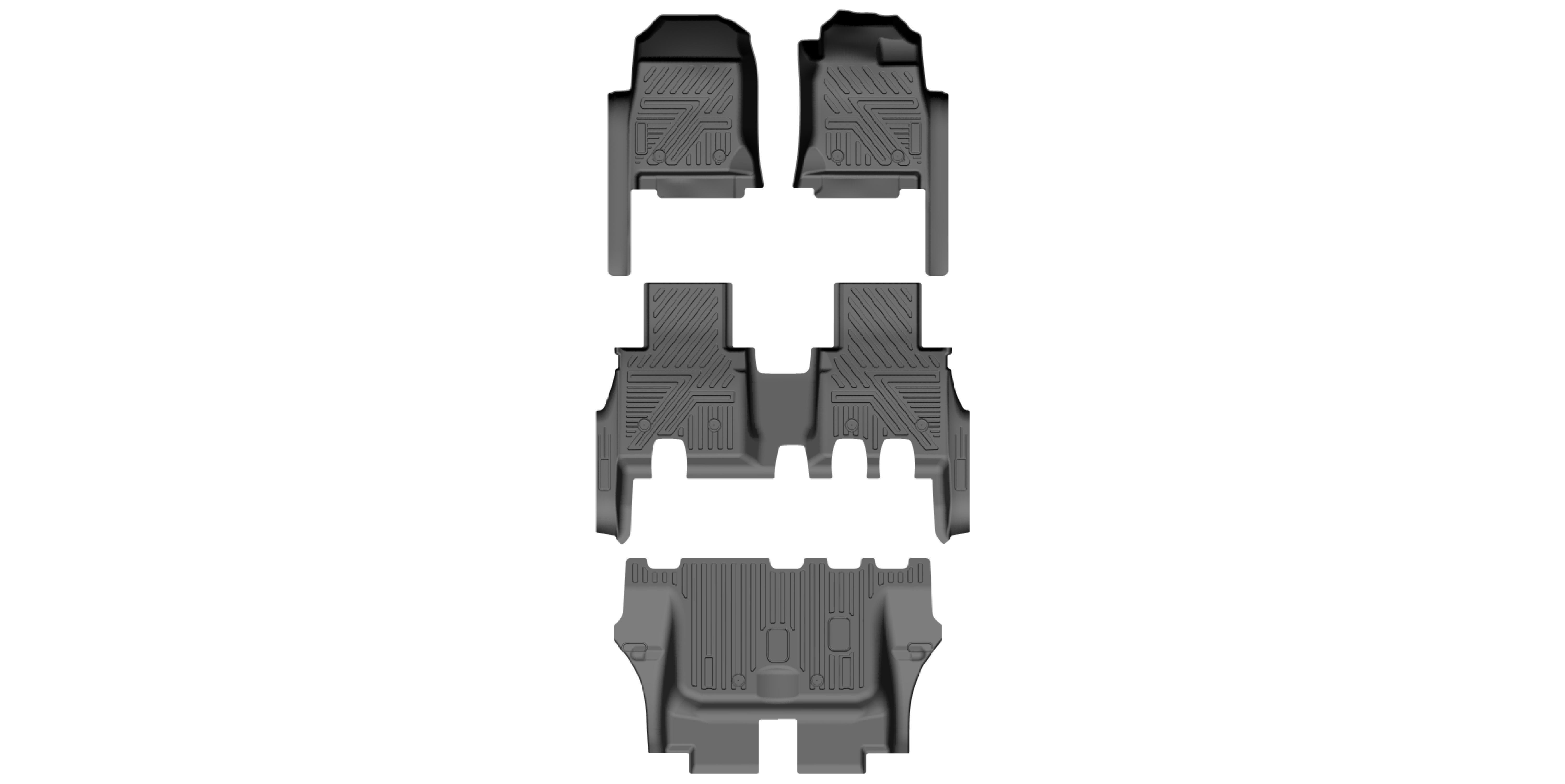 2024 MU-X FOOT MAT/7 SEATS/3ROWS/4PCS /RHD/AU