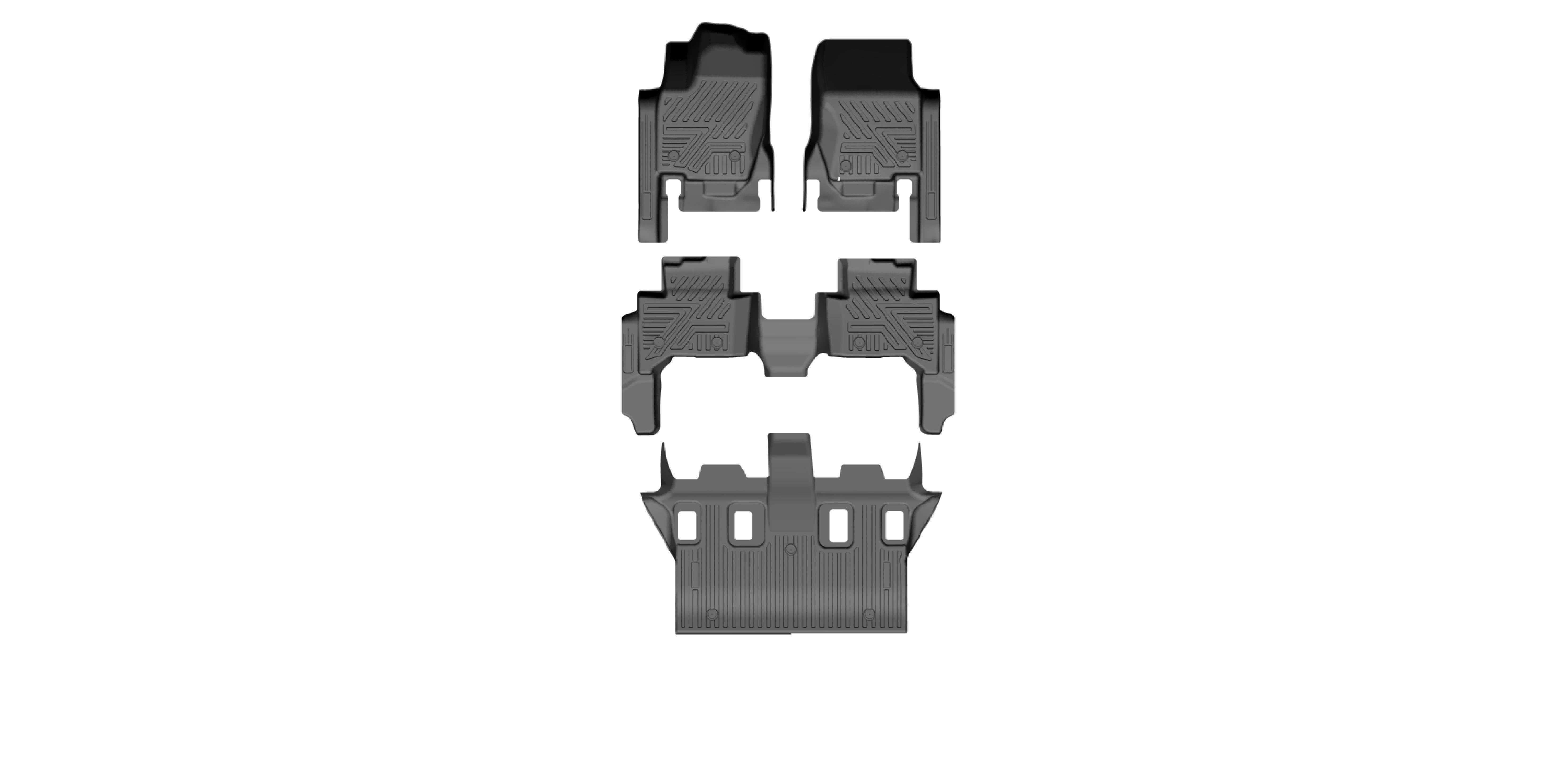 2024PRADO/GX550FOOTMAT/7SEATS//3ROWS/4PCS/