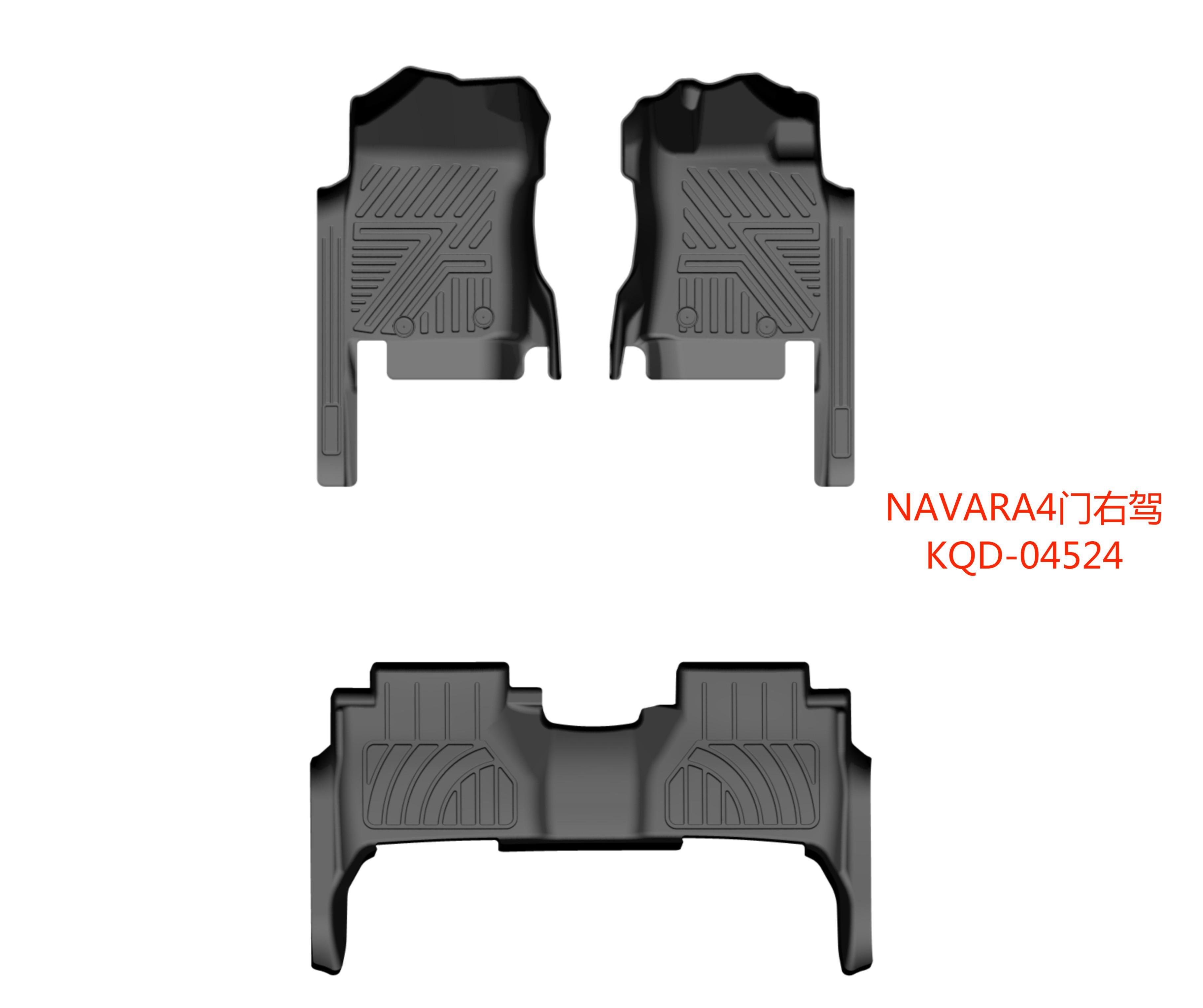 2015-2023 NP300 FOOT MAT/4 DOORS/2 ROWS/3PCS TH