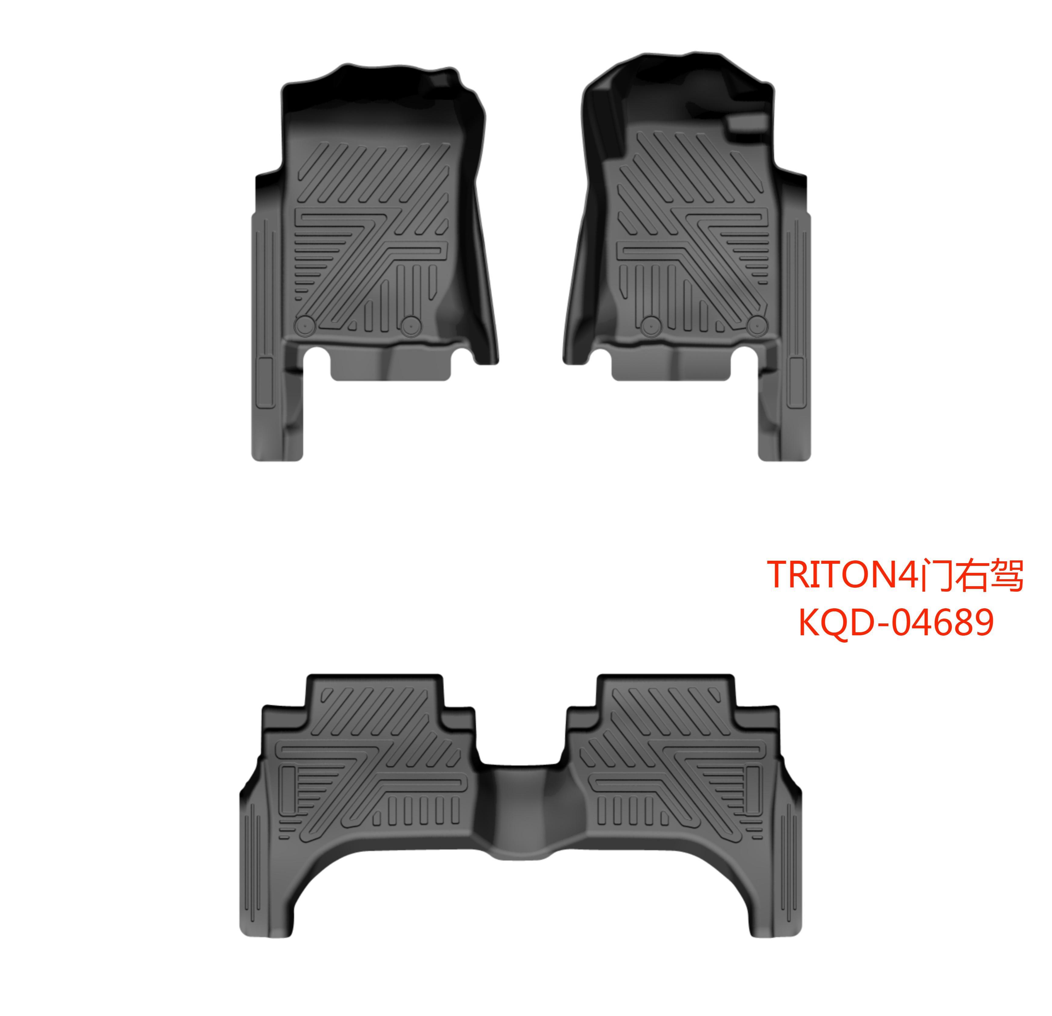 2019~ON TRITON/STRADA/L200 5D max Foot mat/4DOORS/2ROWS/3PCS ID