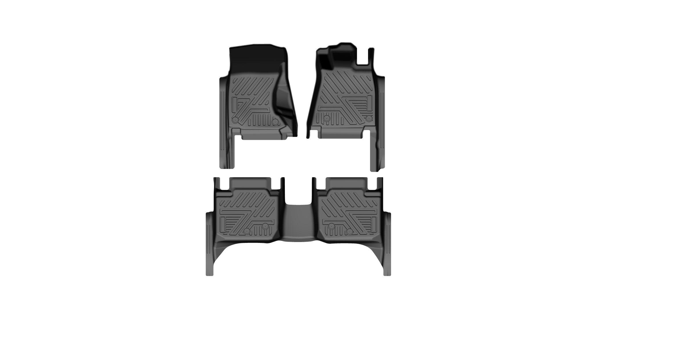2005-2013 CROWN211 5SEATS FOOT MAT/2 ROWS/3PCS (MG)