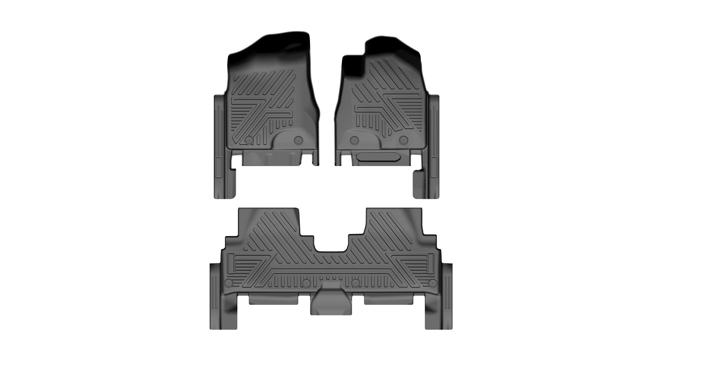 2004-2012 HARRIER38 5SEATS FOOT MAT/2 ROWS/3PCS (MG)