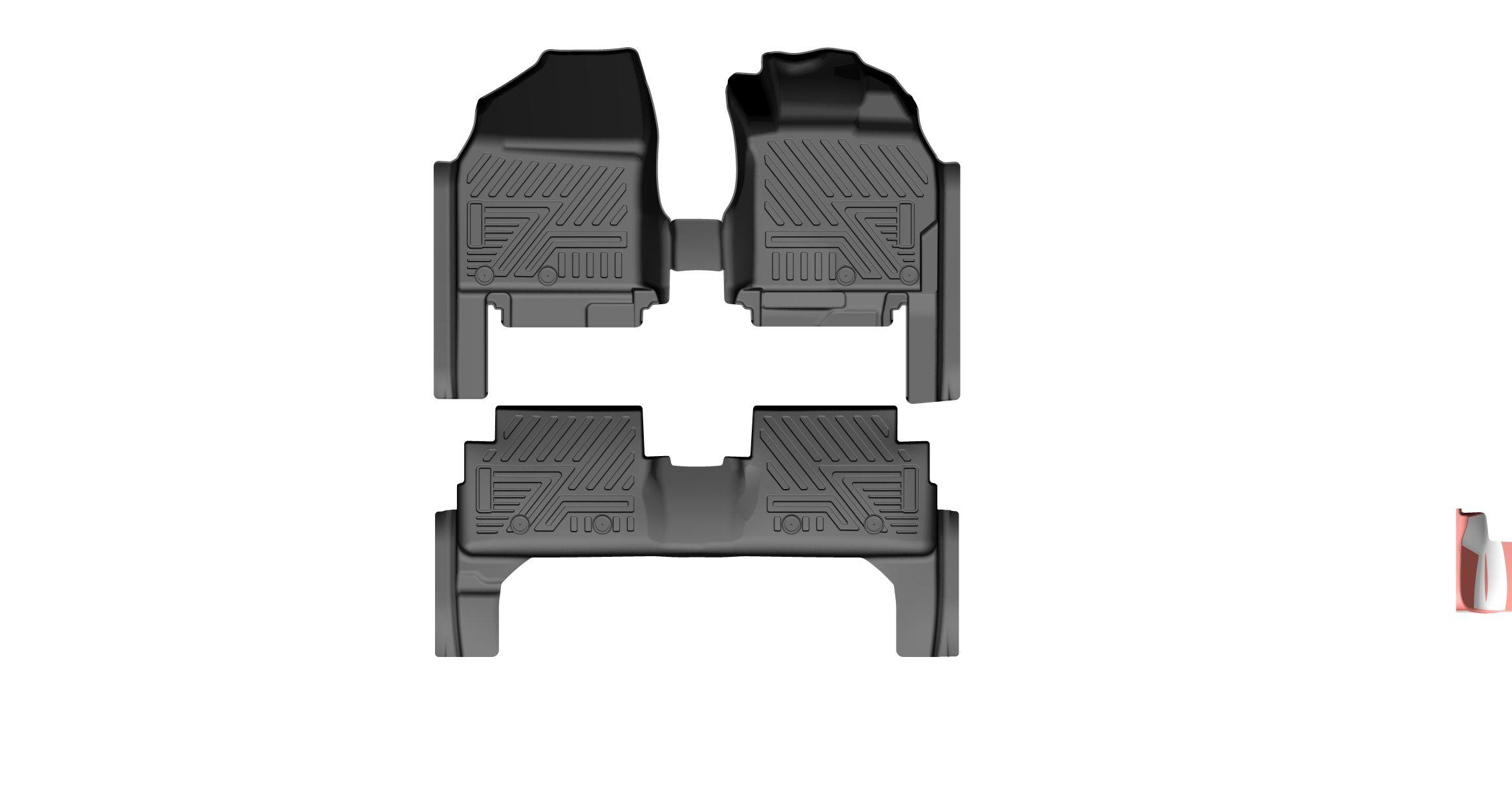 RUMION 2008-2014 FLOOR MAT/4 DOORS/2ROWS/3PCS MGhigh version
