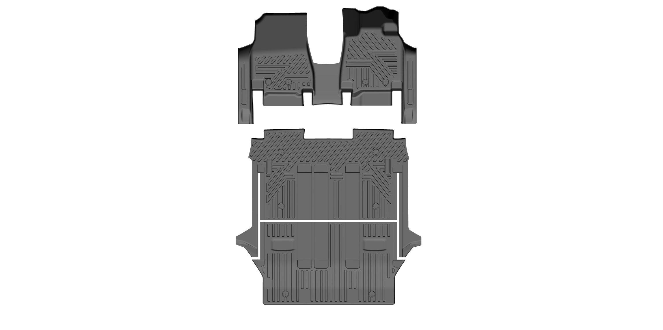 DELICA 2008-2016 FLOOR MAT/4 DOORS/3ROWS/4PCS MG