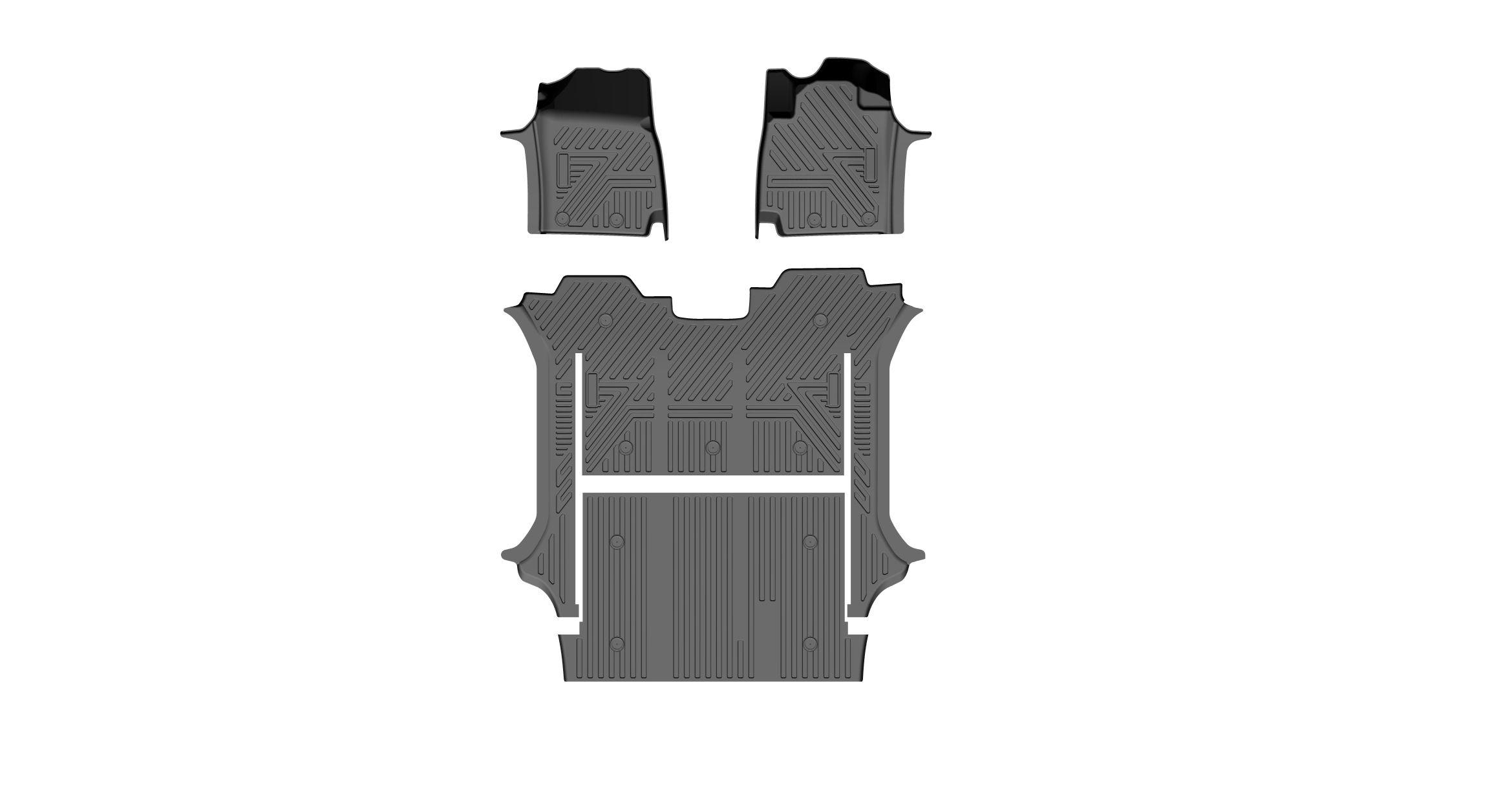 Alphard 2000-2009 FLOOR MAT/4 DOORS/3ROWS/4PCS MG