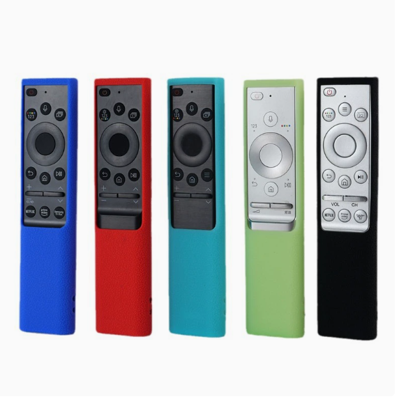 For Samsung BN59 Straight Board Remote Control Silicone Universal Protective Cover Rainbow Luminous Thickened Drop-resistant Protective Cover