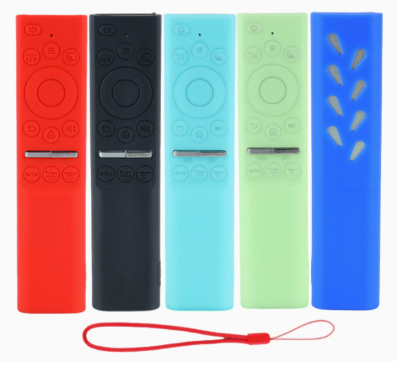 For Samsung Amazon Remote Control Silicone Universal Protective Cover Rainbow Luminous Thickened Drop-resistant Protective Cover