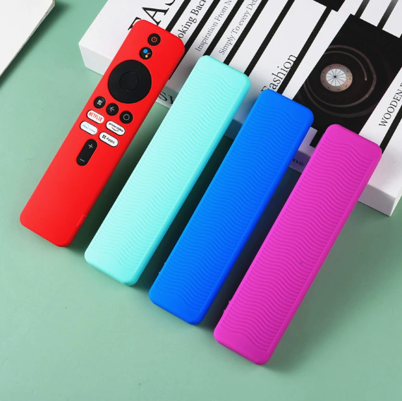 For Xiaomi TV Remote Control Silicone Protective Case Hollow-out Anti-drop Luminous Color Protective Case for XMR-M8