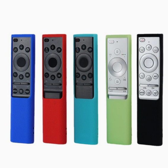 For Samsung BN59 Straight Board Remote Control Silicone Universal Protective Cover Rainbow Luminous Thickened Drop-resistant Protective Cover