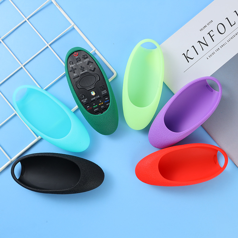 For Samsung remote control silicone protective cover rainbow luminous color thick anti-fall protective cover manufacturers in stock