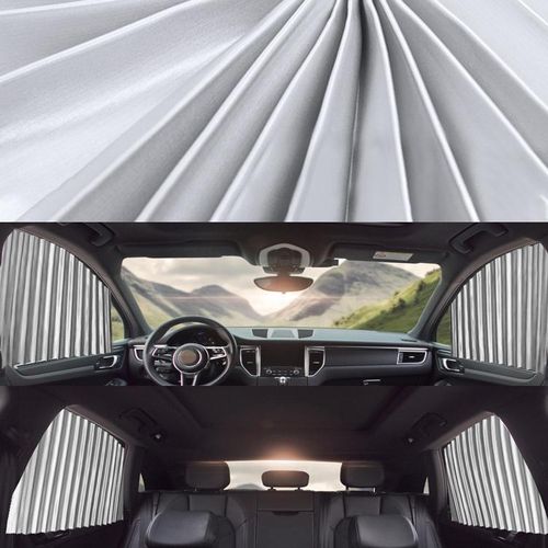 4 in 1 Car Auto Sunshade Curtains Windshield Cover Set
