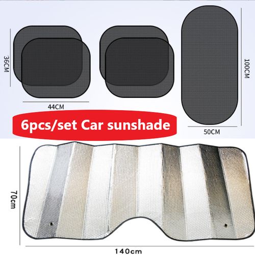 Car Sunshade Suction Cup Kit 6-piece Set,UV Privacy Film, Suitable For Most Cars
