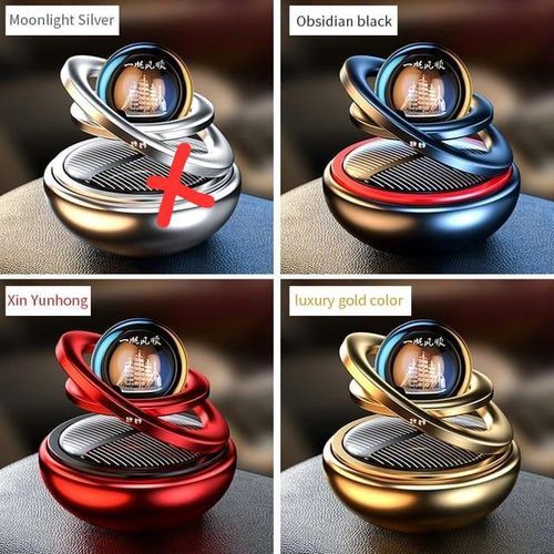 Car Interior Dashboard Air Freshener Rotating Aromatherapy Essential Oil Diffuser with Long-Lasting Fragrance for Vehicles, Office, Home, and Travel Comfort