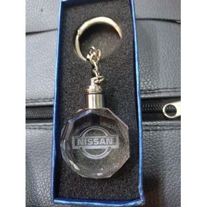 Nissan Crystal Car Key Chain Holder With LED Key Chain Holders