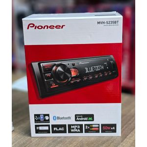 Pioneer MVH-S235BT 1-Din Digital Media Receiver – Bluetooth, USB, 50W x 4 Output, AM/FM Radio, iPhone/Android Compatible, Front/SW (Mono) Selectable RCA Output- (1 YEAR WARRANTY)