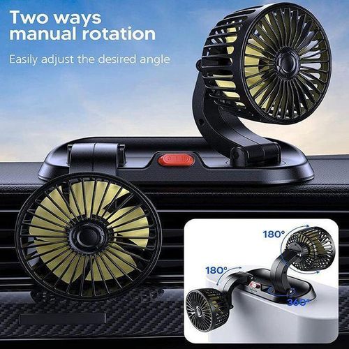 Multi-function USB Car Office 360 Degrees Adjustable Cooling Fan