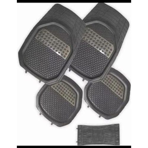 Heavy Duty Rubber Car Floor Mats  chrome-5 Pcs