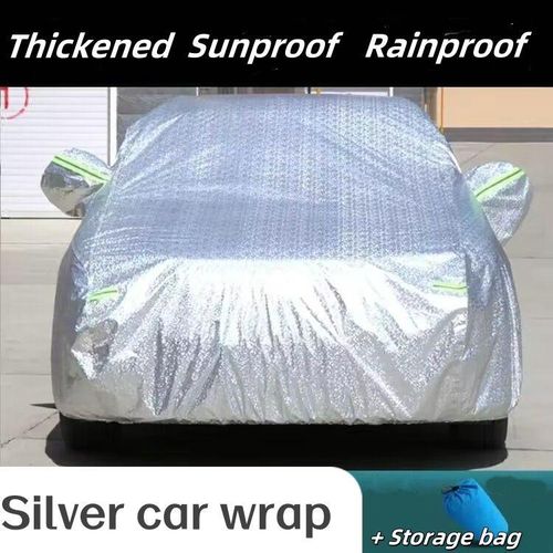 Full-Cover Thickened Car Cover-Silver