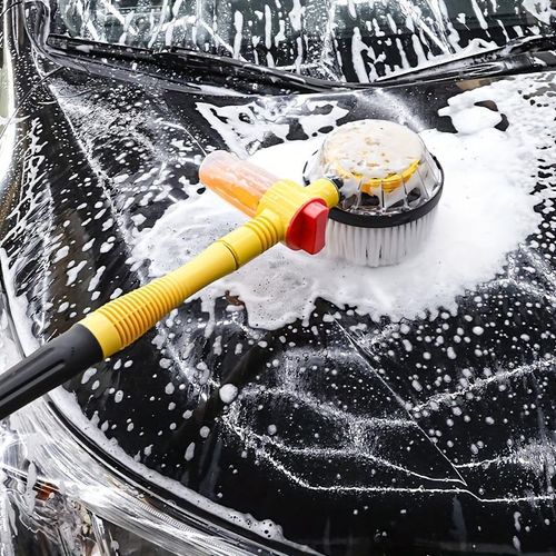 Car Rotating Car Wash Brush Kit 360 degree Automatic Rotation Adjustable Car Wash Brush High Pressure Car Wash Brush